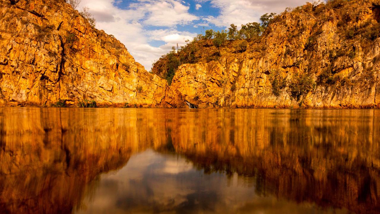 Edith Falls, located on the western side of Nitmiluk National Park, offers safe swimming in its upper section year-round. Photograph: Che Chorley