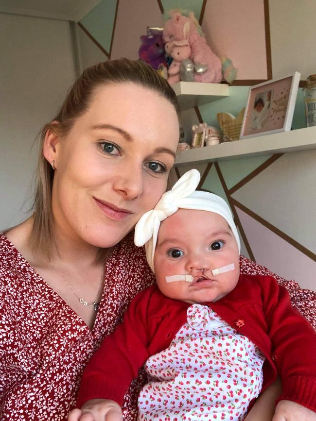 Samantha Mann with daughter Ellie. Ellie is nominated for cutest smile in our SA’s cutest babies series. Picture: Samantha Mann