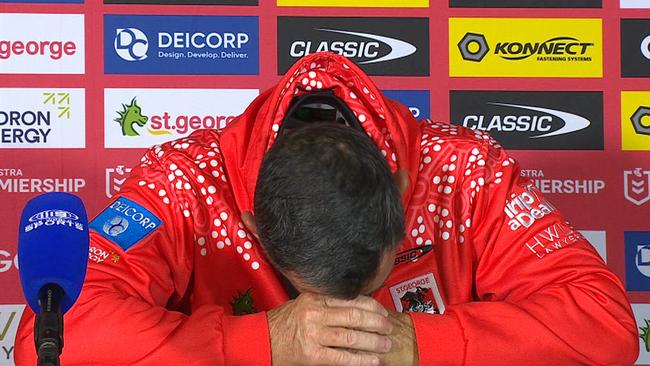 Shane Flanagan couldn't believe his side's second half capitulation. Picture: Supplied