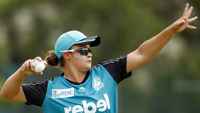 Barty rekindled her love of sport while playing cricket with the Brisbane Heat in the WBBL. Picture: Colleen Petch.