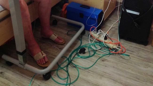 Cords on the floor at TriCare Bundaberg. Picture: Contributed