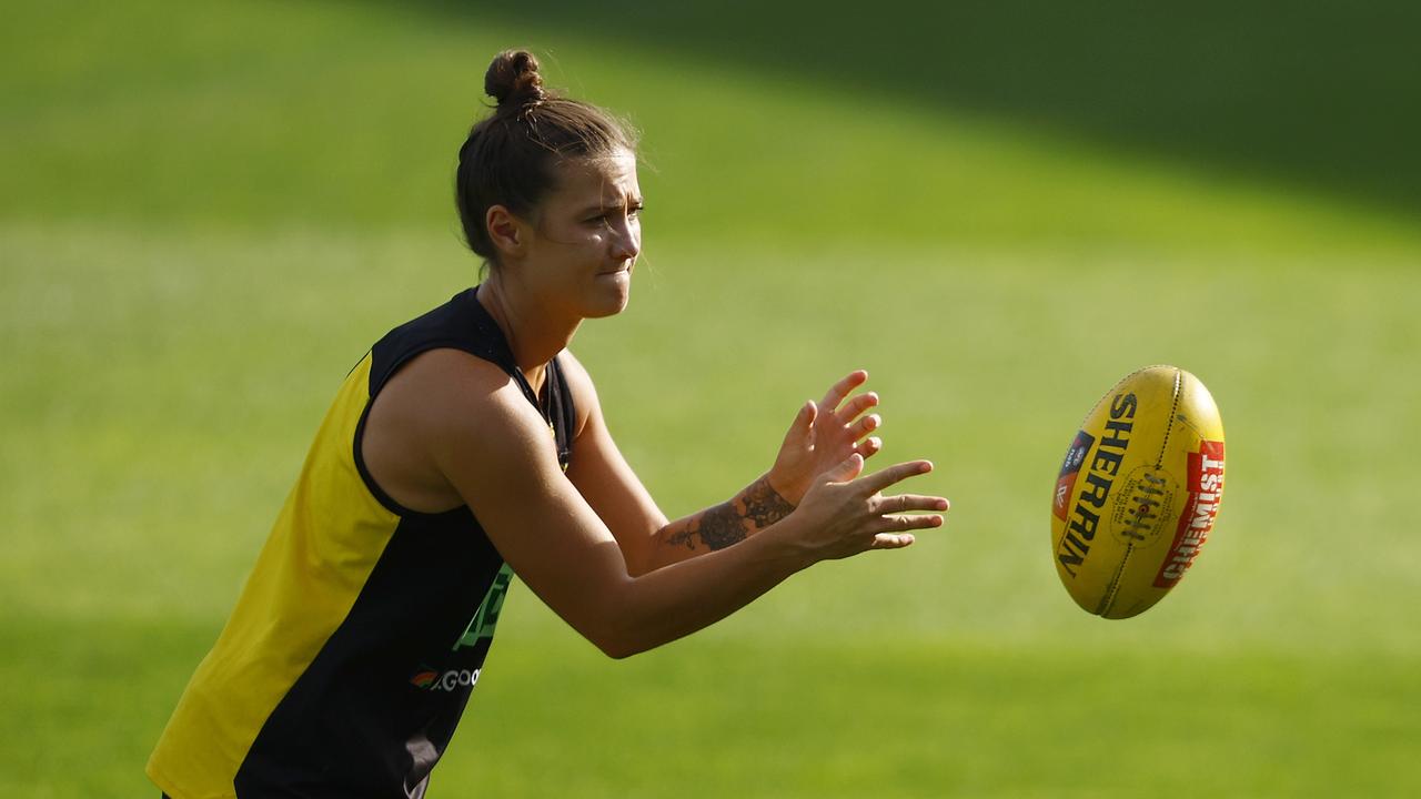 Dempsey had to time the egg retrieval before the pre-season. If the embryo hadn’t taken, they would have had to wait until 2022. Picture: Getty Images