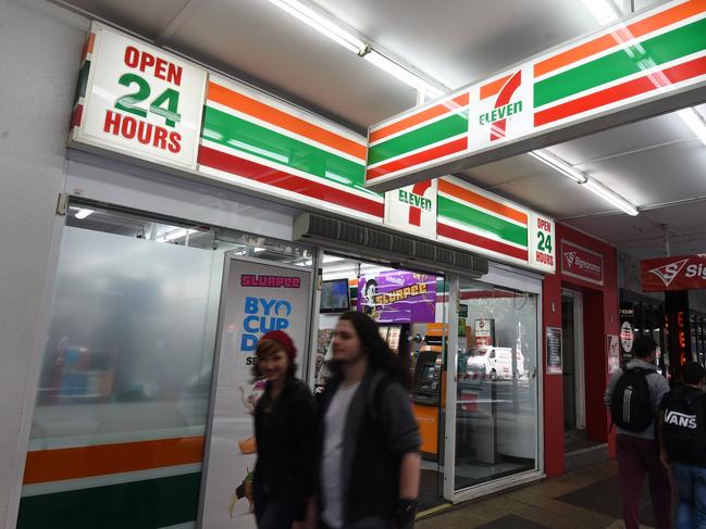 A stock image of a 7-Eleven store in Brisbane, Monday, Aug. 31, 2015. A joint Fairfax-Four Corners investigation found up to two-thirds of 7-Eleven stores could be underpaying workers. (AAP Image/Dan Peled) NO ARCHIVING