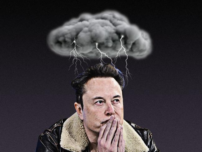 The storm inside Elon Musk's mind gets out. Picture: WSJ