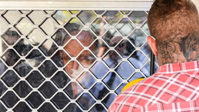 Back behind bars. Picture: NCA NewsWire / Brenton Edwards