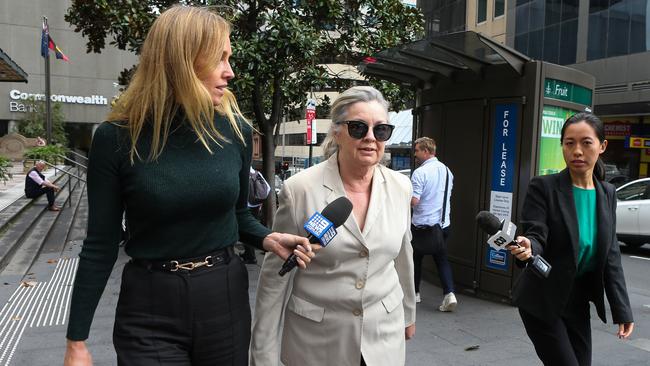 Therese O'Brien leaves court after being given a three-year corrections order. Picture: NCA NewsWire / Gaye Gerard