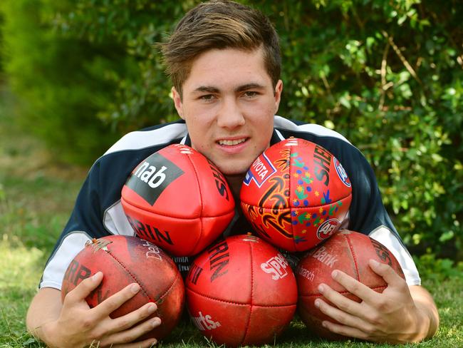 Jade Gresham knows how to find the footy.