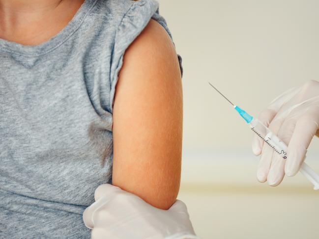 A teenager receiving a vaccination. Picture: iStock