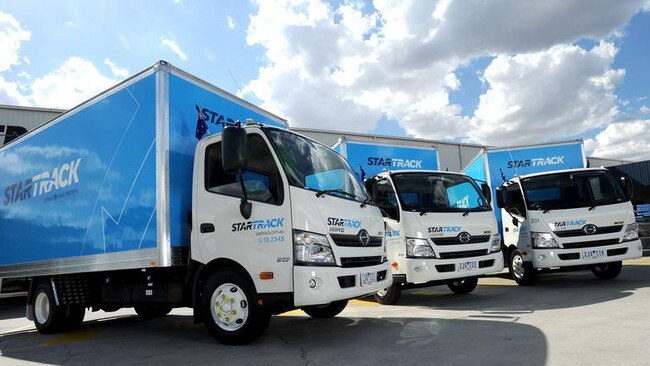 StarTrack delivery trucks.