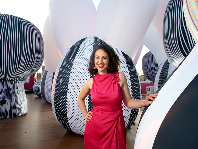 Louise Bezzina, Artistic Director, Brisbane Festival Art Boat, a barge with art installations that will sail the river during Brisbane Festival, Wednesday 1st September 2021 - Photo Steve Pohlner