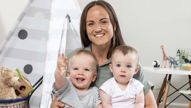 Daisy Pearce is poised to make her AFLW comeback after giving birth to twins Roy and Sylvie 11 months ago. Picture: Tim Carrafa