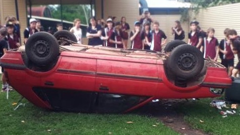 Schools are the state will be hoping that their pupils don’t go the same lengths this Northern Territory did during their muck up day celebrations.