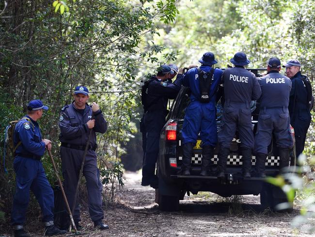 NSW Public Order and Riot Squad Police searching got William Tyrrell in 2015. Picture: Dan Himbrechts.