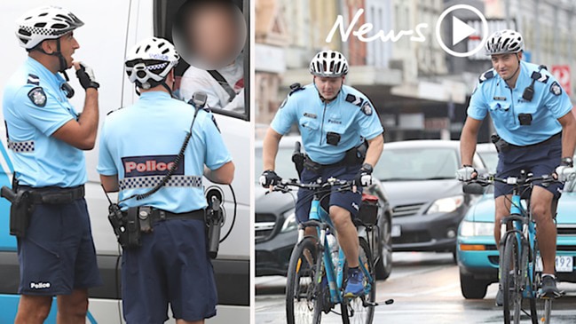 Bike patrol target mobile phone use in Brunswick