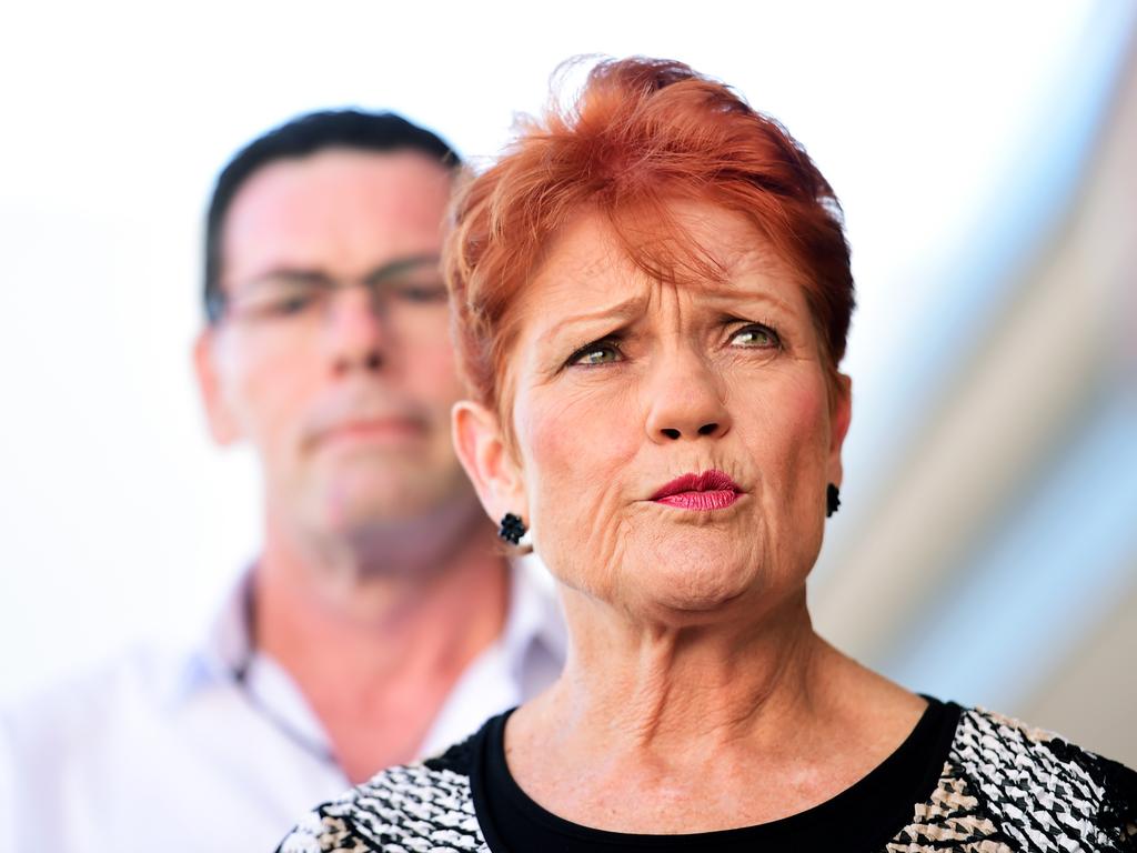 One Nation Leader Pauline Hanson has been banned from appearing on the Today show after racist remarks made on Monday. Picture: Alix Sweeney