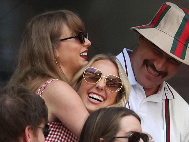 Taylor Swift and Brittany Mahomes at the US Open at the weekend. Picture: Al Bello/Getty Images