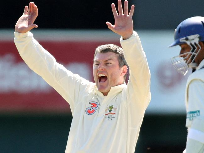 MacGill playing for Australia in 2007. Picture: William West