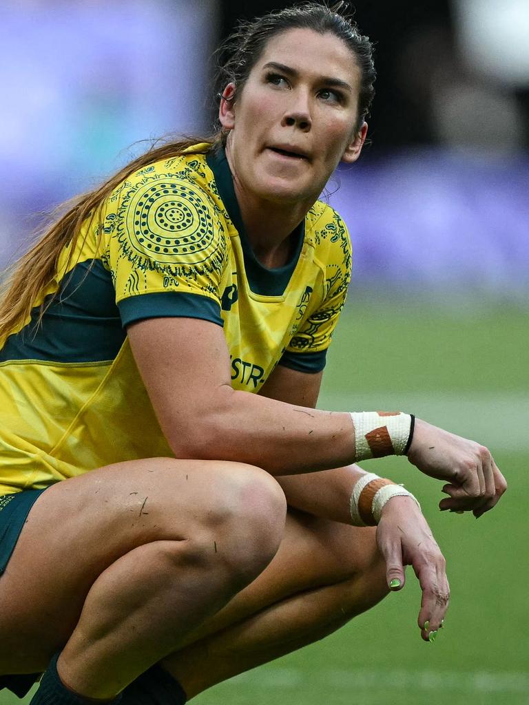 Caslick after the loss to the USA. (Photo by CARL DE SOUZA / AFP)