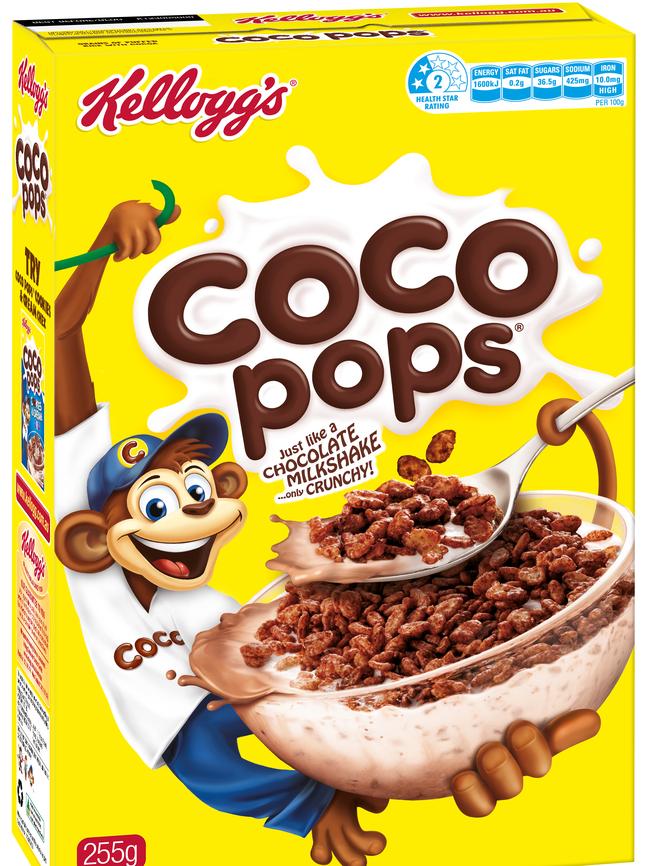 Kellogg’s Coco Pops monkey has also been targeted.