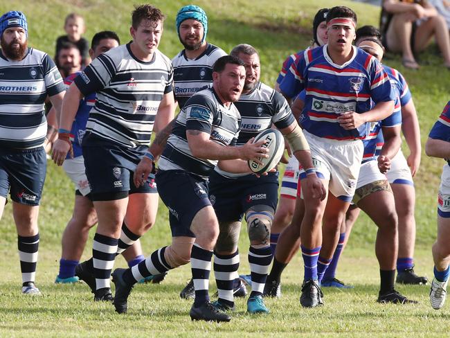 Brothers' Jason Furze carries the ball from the scrum. PICTURE: BRENDAN RADKE