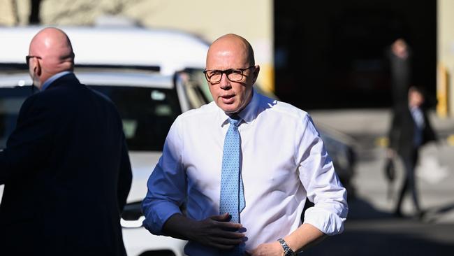 In recent days reports have begun to emerge about splits between CCHQ staff and Dutton’s office. Picture: Dan Peled/Getty Images