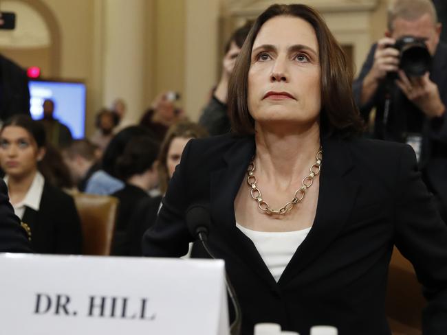 Former White House national security aide Fiona Hill. Picture: AP