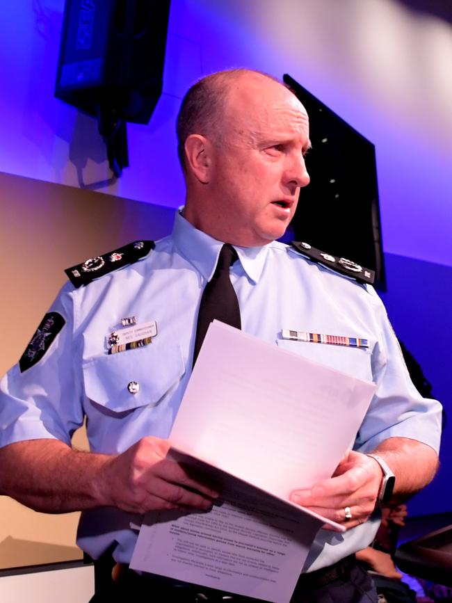 Acting AFP Commissioner Neil Gaughan said the raids were not intended to intimidate. Picture: Getty Images