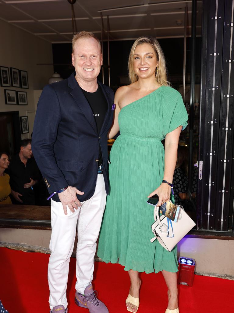 David Lutteral and Maddi Arthars at the Netflix world premiere of Boy Swallows Universe at New Farm Cinemas. Picture: Josh Woning