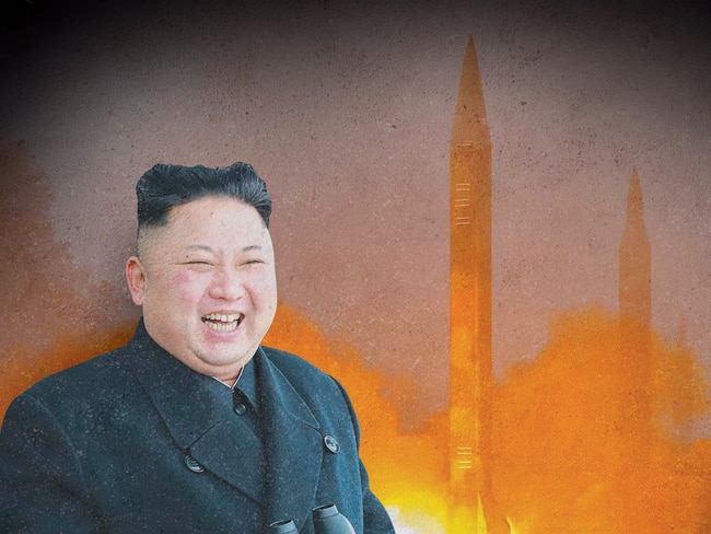 North Korea’s latest ballistic missile launched has been a failure, according to reports. Picture: AFP