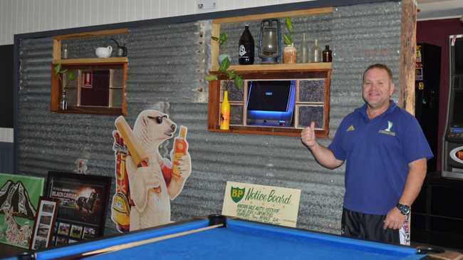 Miriam Vale Hotel publican Mitch Brennan inside the renovated pub. COVID-19 has hit his revenue, but not his determination to make the pub better. Please include photo credit: Jodie Healy.