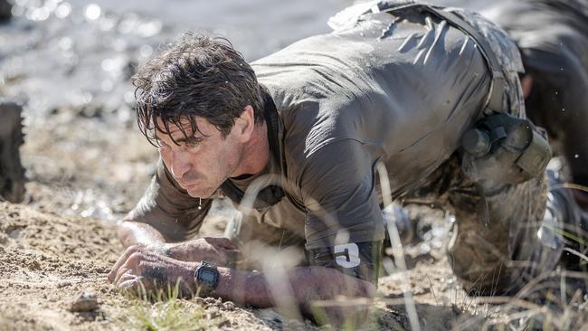 Singer-songwriter Pete Murray gets down and dirty in SAS Australia. Picture: Channel 7