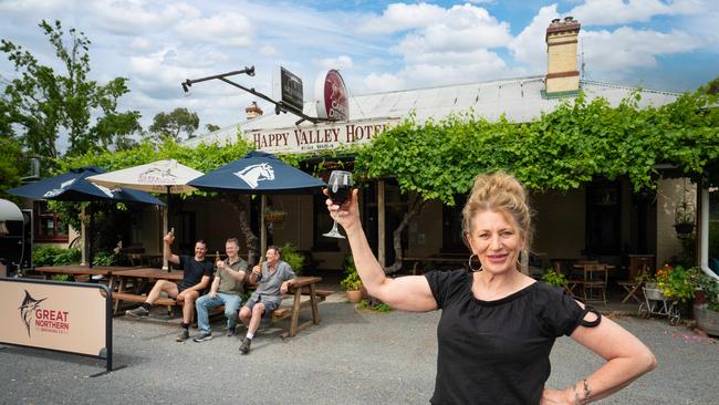 Happy Valley Hotel publican Lynn Waight says she has no regret running the country pub in Ovens. Picture: Simon Dallinger