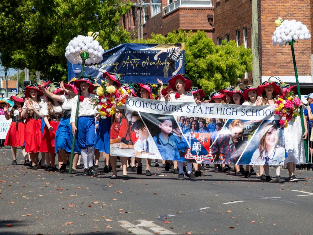 Toowoomba State High School. Grand Central Floral Parade.Carnival of FlowersSaturday September 16, 2023