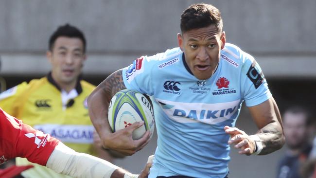 Israel Folau will shift to the wing against the Reds. Picture: AP