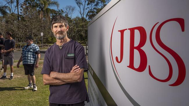 Abattoir worker Dave Phillips in Dinmore, Ipswich. Picture: Glenn Hunt