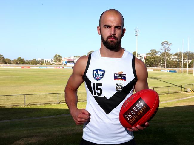 Former AFL player Jack Anthony is a new signing to the Southport Sharks AFL team for this year Pic by David Clark