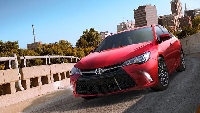 Facelift ... the latest Camry, with its bold new nose and sleek design, was unveiled at t