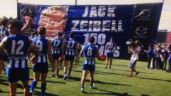 North Melbourne misspell Jack Ziebell's name.