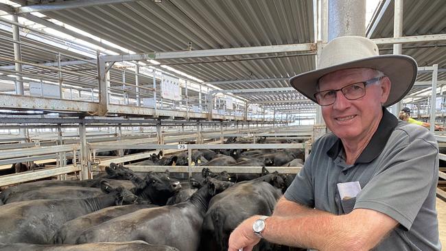 Major vendor at Wodonga's female sale was Neville Watkins who sold 420 cows and calves and joined females at the Wodonga female sale.