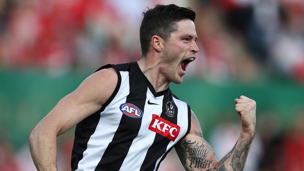 Collingwood’s Jack Crisp is on track to play 200 consecutive matches. Picture: Michael Klein