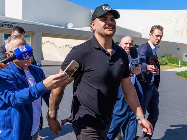 Mitchell had a tough run with the media prior to the ban. Picture: Justin Lloyd