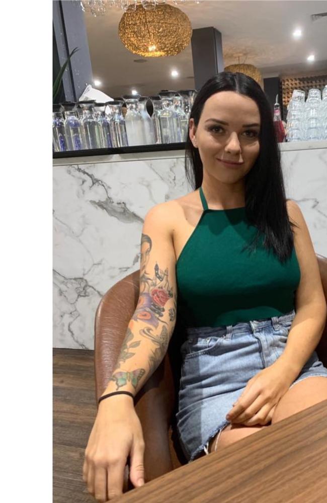 Kaitlin Jones, 23, begged tradies who helped her after she was stabbed not to let her die.