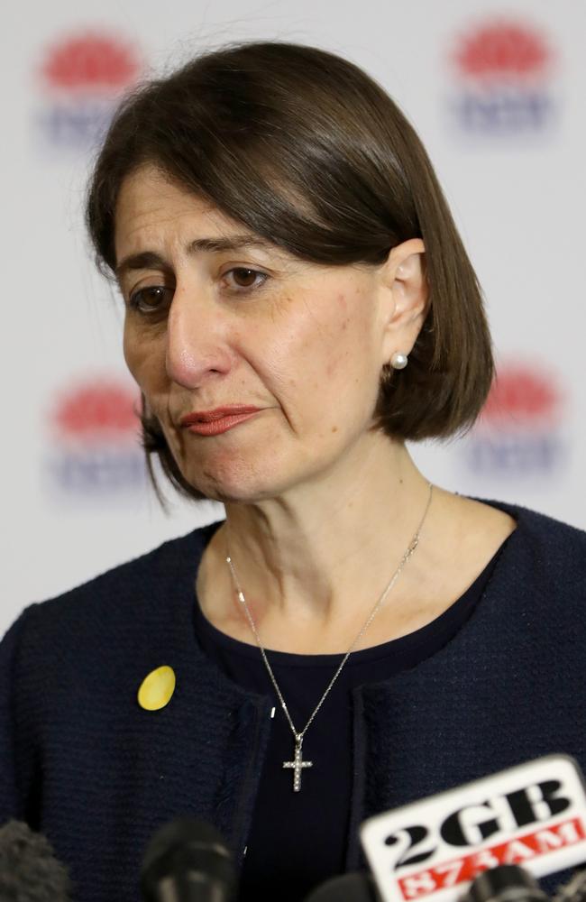 Premier Gladys Berejiklian said it was “highly improbable” NSW would ever meet the 28-day requirement for the Queensland border to open. Picture: NCA NewsWire / Damian Shaw