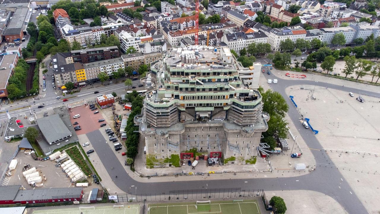 The building was originally a Nazi air defence tower from the Second World War. Picture: Alamy