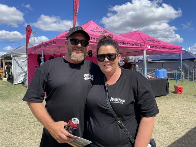 Aaron Bacon and Kayla Rayson at the 2024 Meatstock Festival at Bendigo Showgrounds. Photo: Himangi Singh