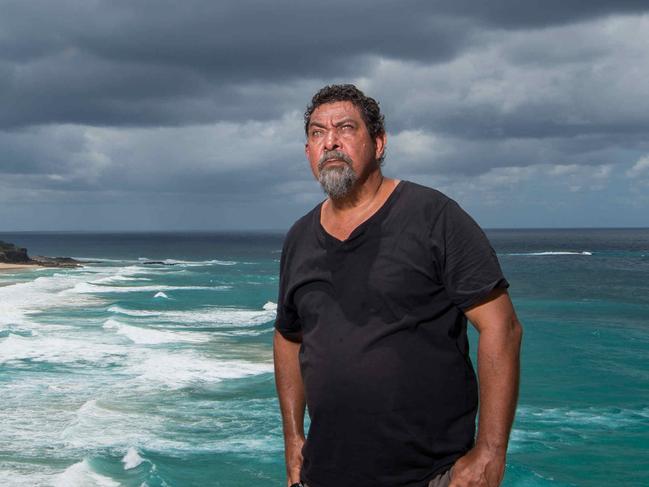 04/01/2019 Clara Durbidge and Dale Ruska stand on the area proposed for a interpretive whale watching centre on the Gorge Walk at Point Lookout, North Stradbroke Island. Stuart Quinn/The Australian