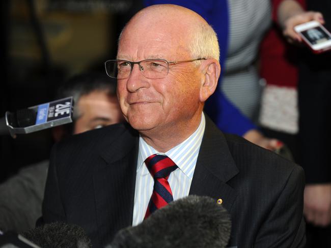 Businessman Roger Corbett at a Liberal party fundraisng dinner in Sydney, Wednesday, Sep. 4, 2013. (AAP Image/Alan Porritt) NO ARCHIVING