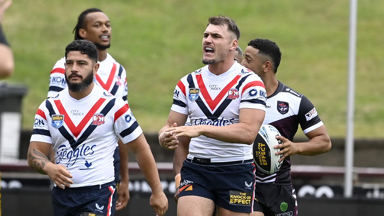 Angus Crichton starred for the Roosters' NSW Cup side against Blacktown on Sunday. Picture: NRL Photos