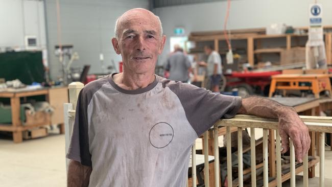 Don Todd of Flowerdale at the Men's Shed. Picture: Kirra Grimes