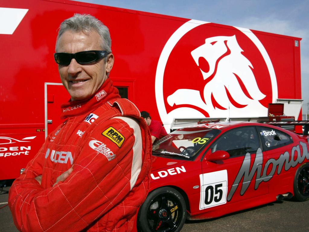 Peter Brock is returning to motor racing in a Holden Manaro. 07/05/2003. Picture: Supplied